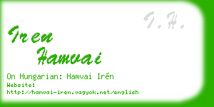 iren hamvai business card